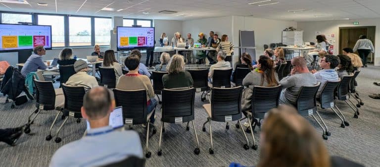 Réunion des équipes supports lors du PI Planning en mars 2025